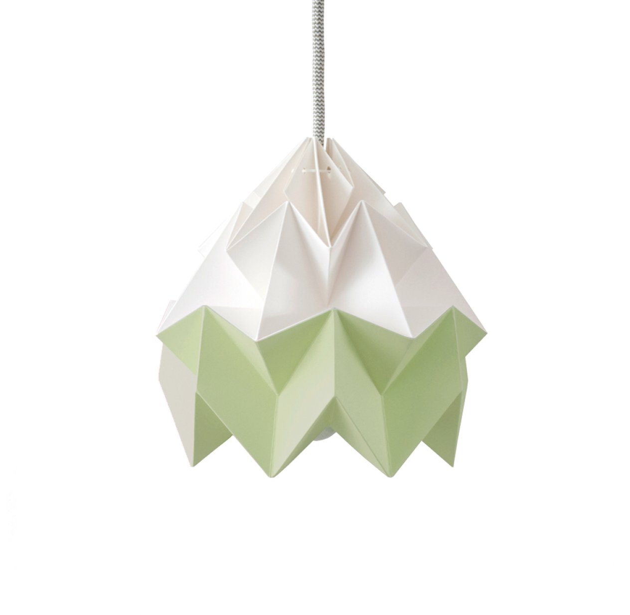 Petite suspension Origami Moth Bicolore Vert